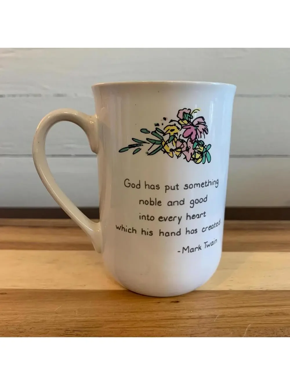 Vintage Marty Links For Papel “Jesus Loves You” Porcelain Mug